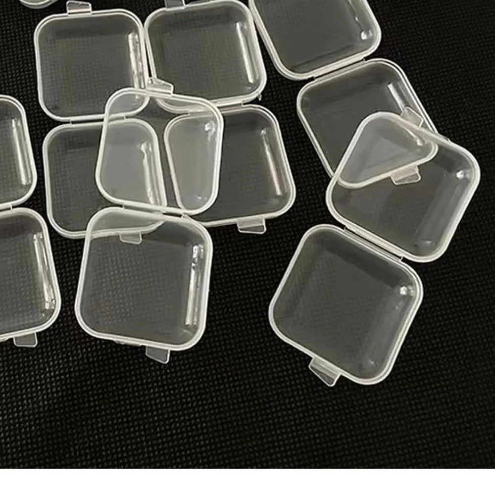 Mini Plastic Jewelry Storage Boxes 30 pk Clear Organizer Case Travel Crafts